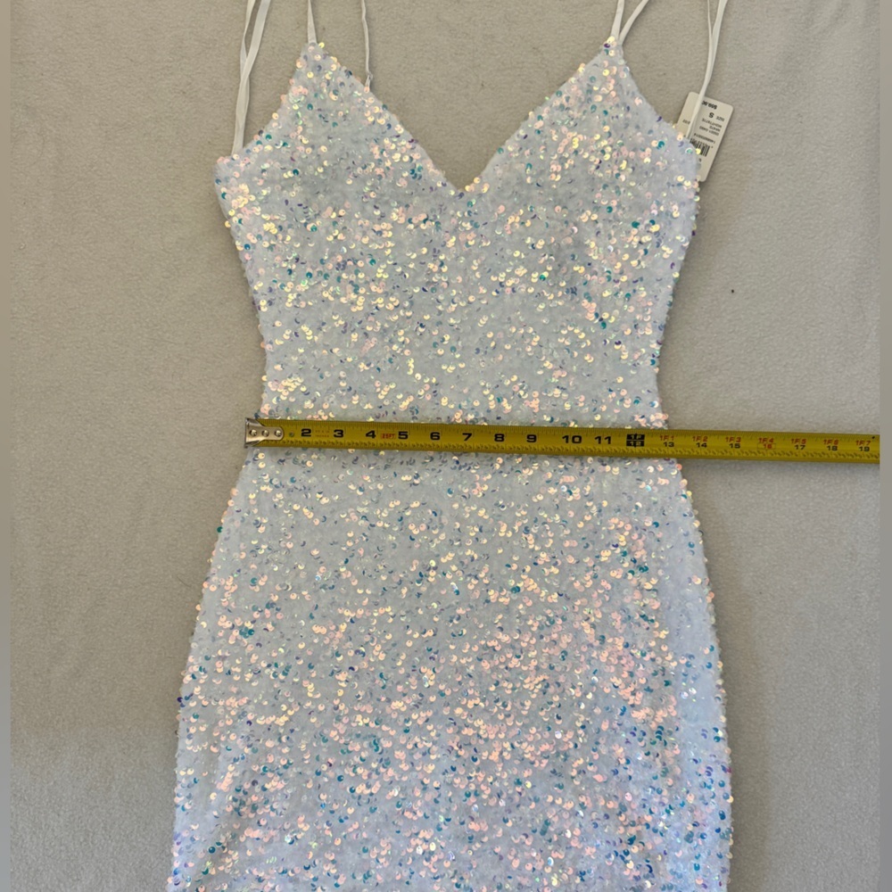 NWT Windsor Kathy Iridescent Sequin Mini Dress S - Picture 7 of 13